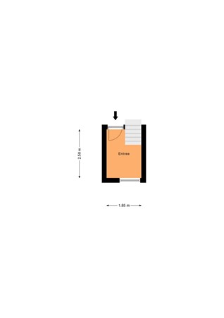 Floorplan - Bergselaan 293C, 3038 CG Rotterdam